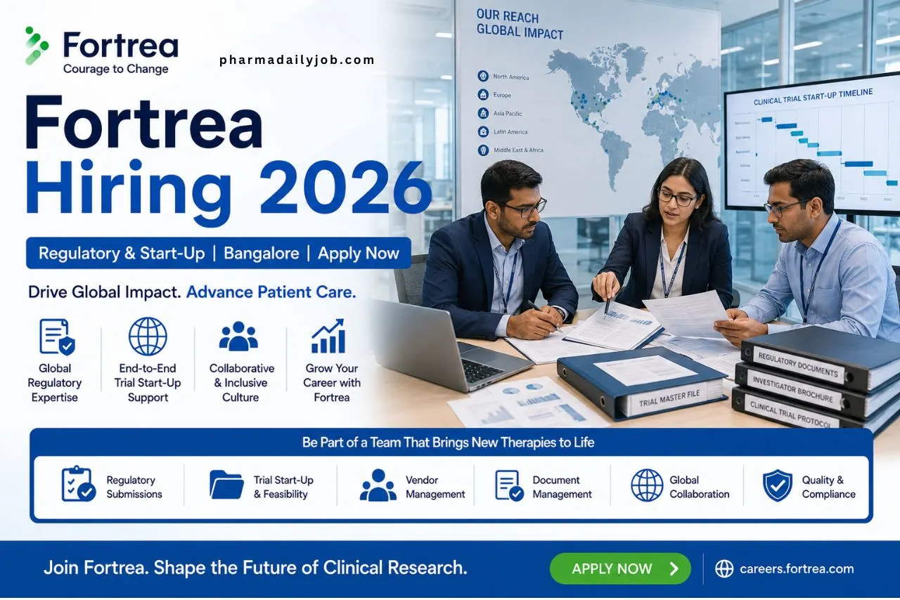 Fortrea Hiring Regulatory & Start-Up Jobs 2026