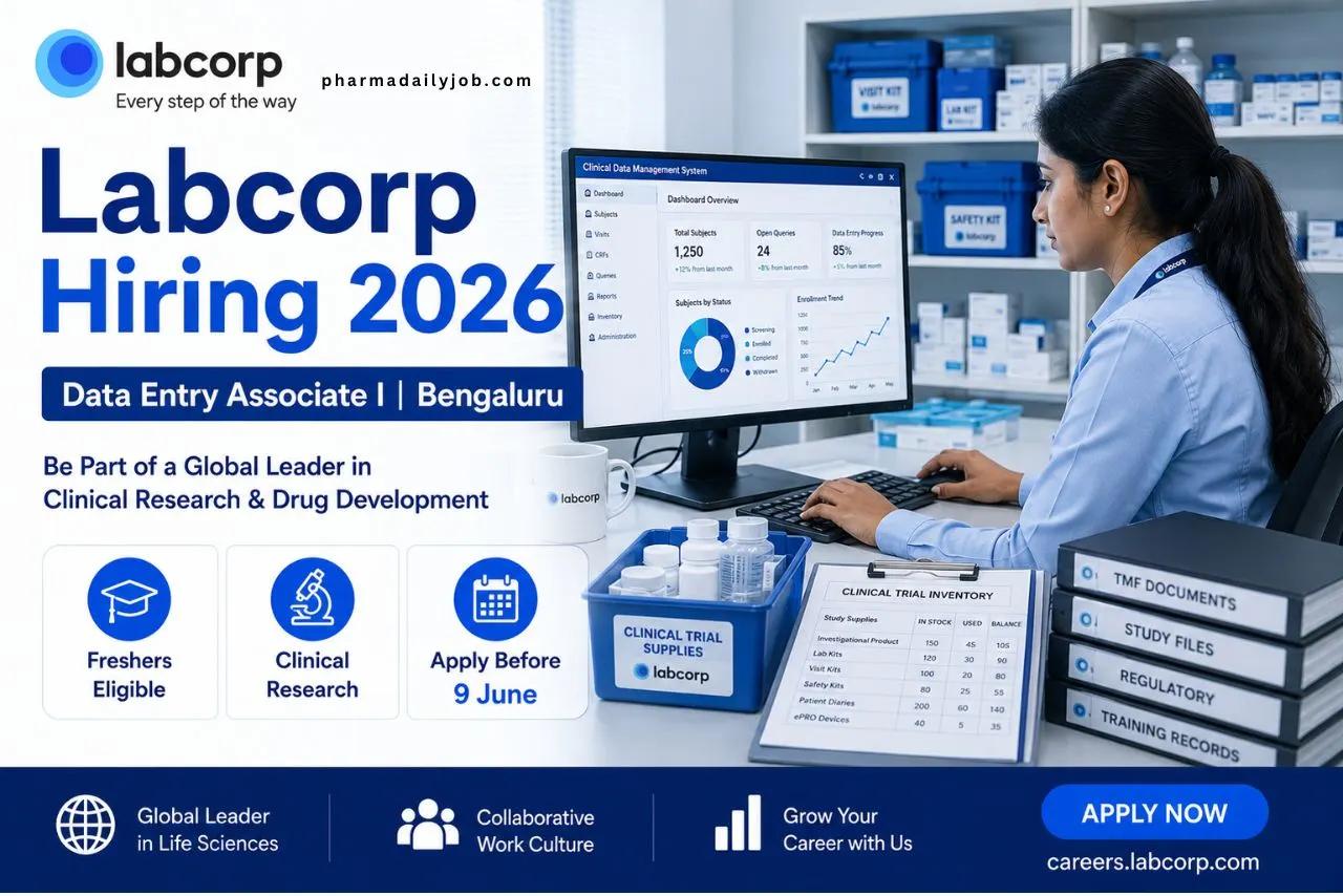 Labcorp Hiring Data Entry Associate I in Bengaluru 2026