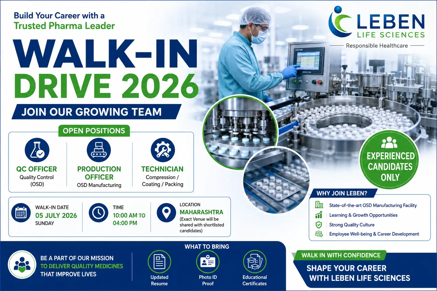 Leben Life Sciences Walk-In Drive 2026