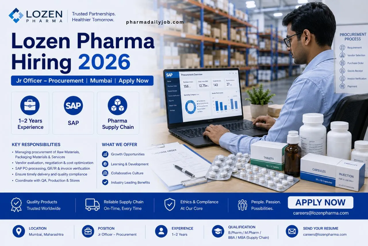 Lozen Pharma Hiring