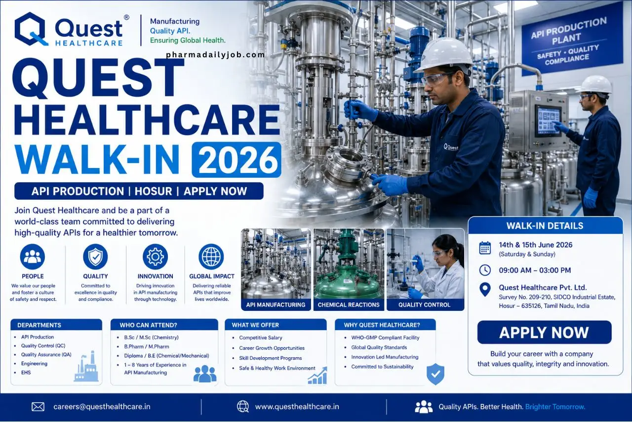 Quest Healthcare Walk-in Interview 2026