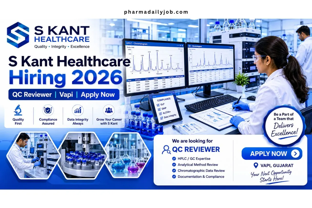 S Kant Healthcare Hiring QC Reviewer Jobs 2026