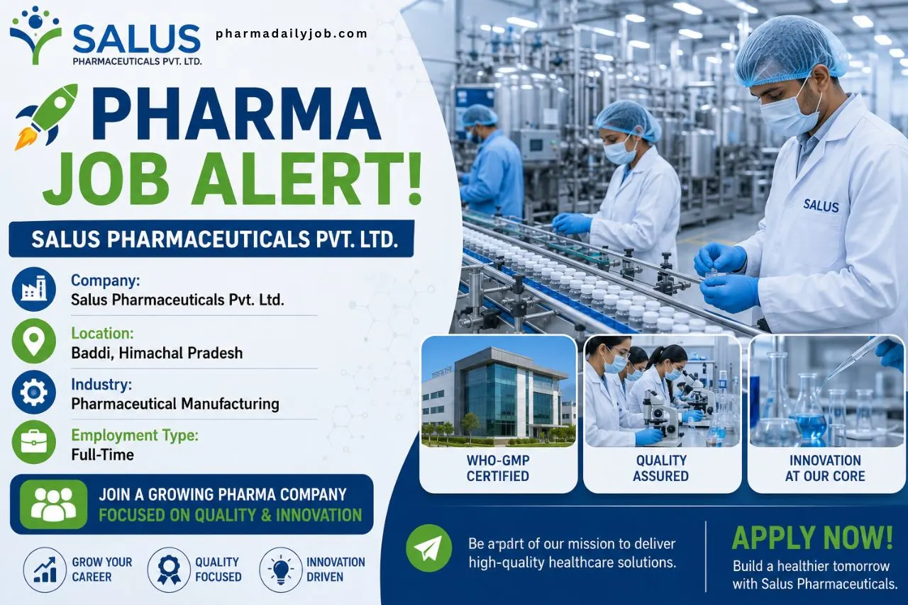 Salus Pharmaceuticals Hiring 2026