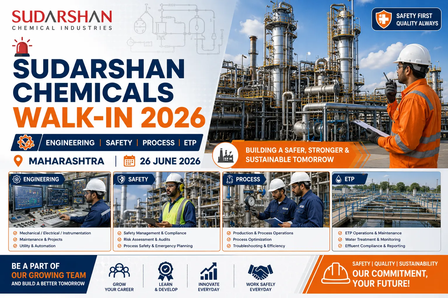 Sudarshan Chemicals Walk-In 2026