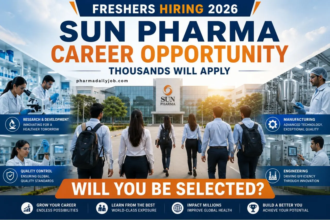 Sun Pharma Hiring Freshers in 2026