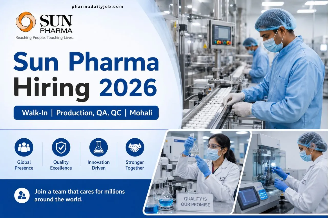 Sun Pharma Walk-in Interview