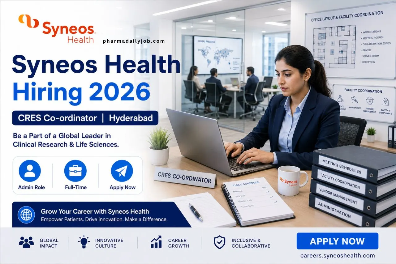 Syneos Health Hiring CRES Co-ordinator in Hyderabad 2026