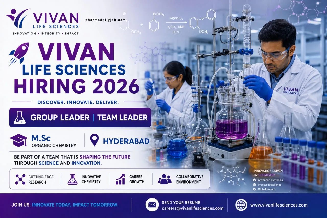 VIVAN Life Sciences Hiring 2026