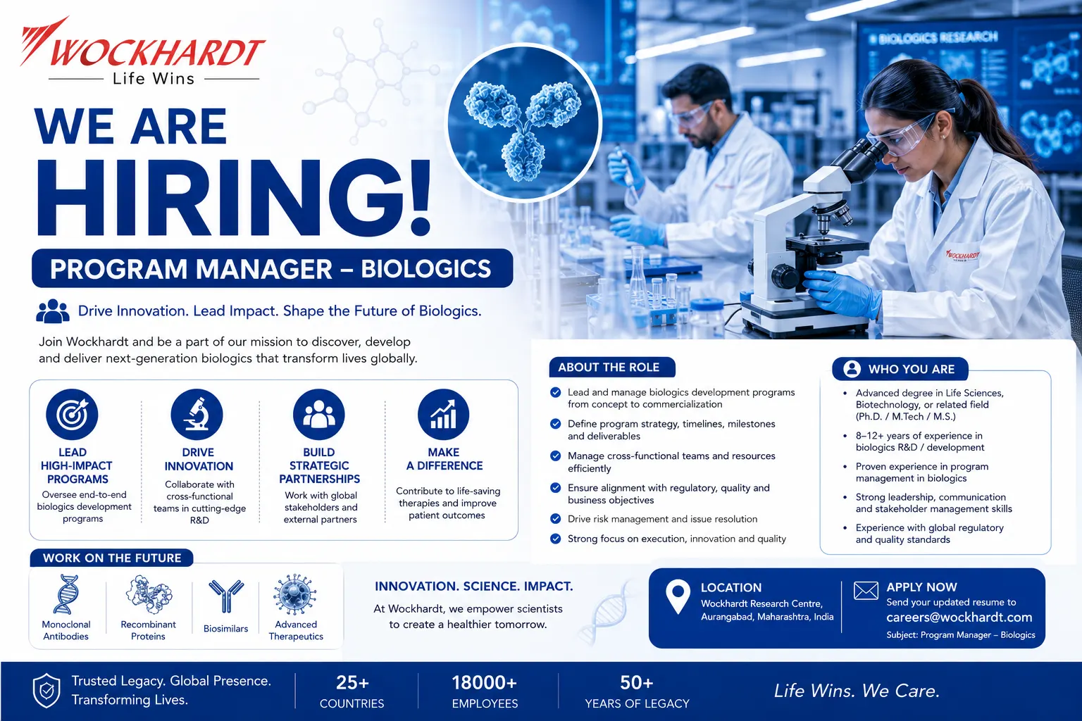 Wockhardt Hiring Program
