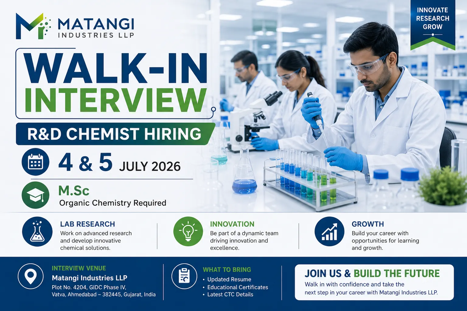 Matangi Industries Walk-In Interview 2026