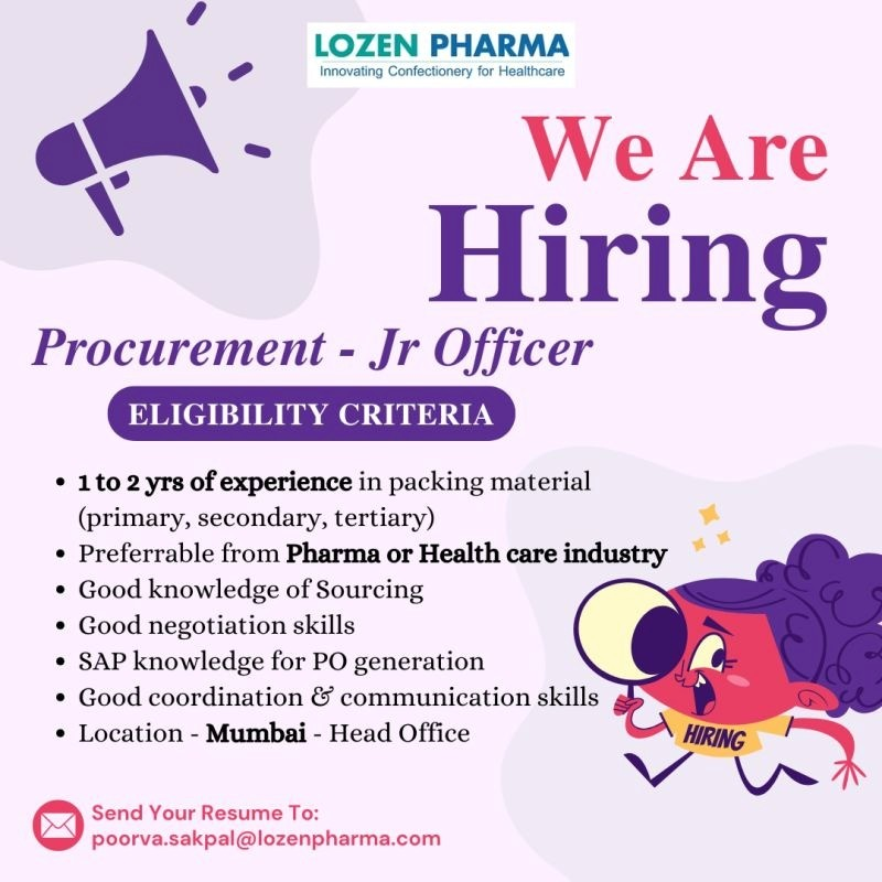 Lozen Pharma Hiring 