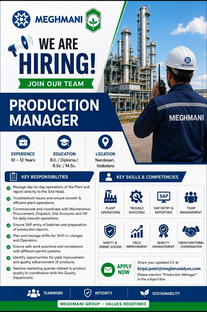 Meghmani Group Hiring