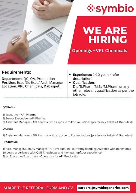 Symbio Generics API Pharma