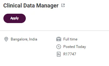 Clinical Data Manager Jobs Bangalore