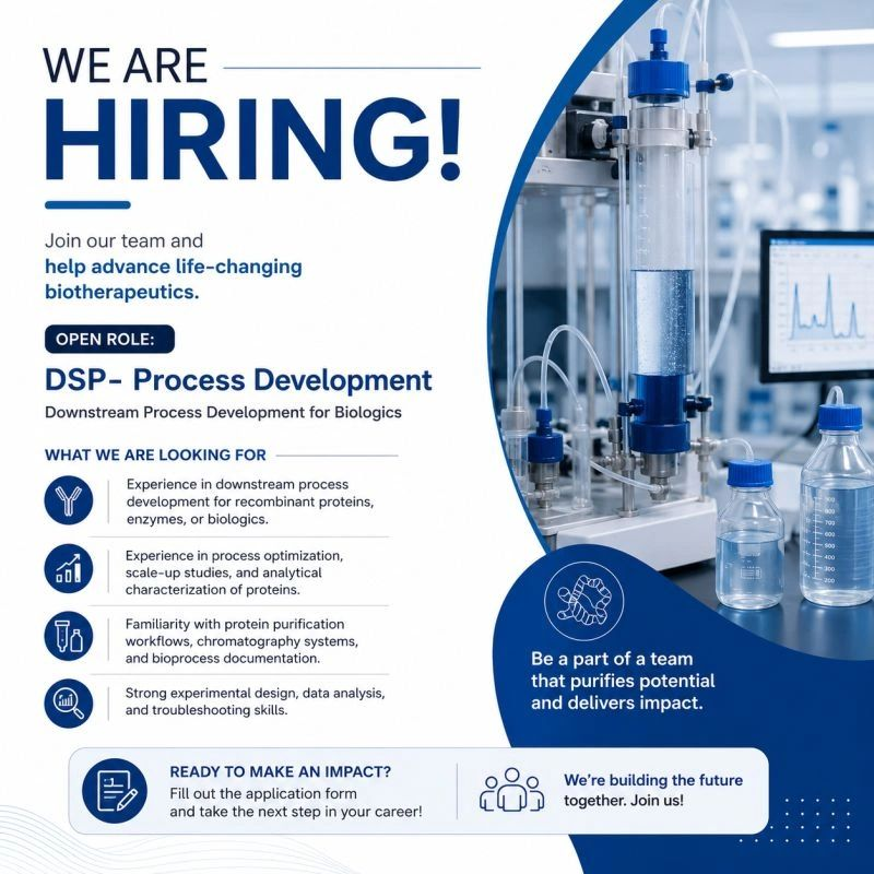 DSP Process Development Jobs in Biotherapeutics 2026