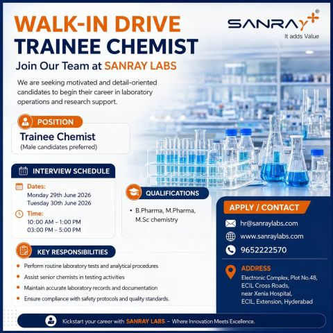 Sanray Labs Walk-in Drive 2026