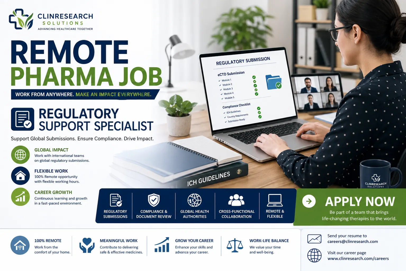 Monroe Biomedical Research Hiring Regulatory Support Specialist Remote India 2026