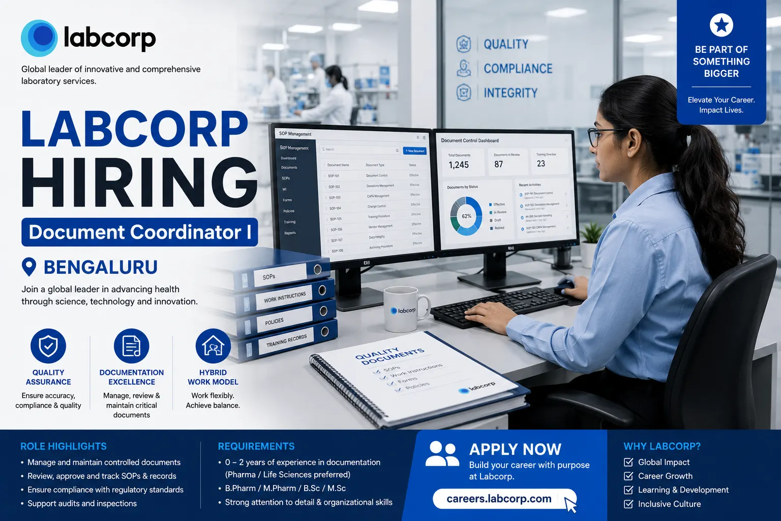 Labcorp Hiring Document Coordinator I in Bengaluru | Apply Before July 31, 2026