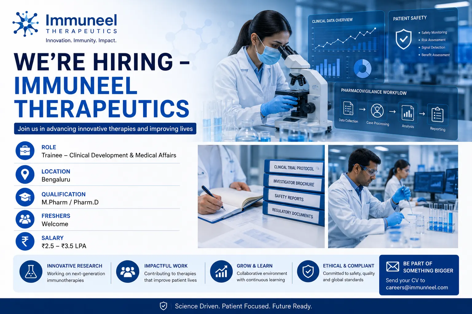 Immuneel Hiring Trainee Clinical Development & Medical Affairs