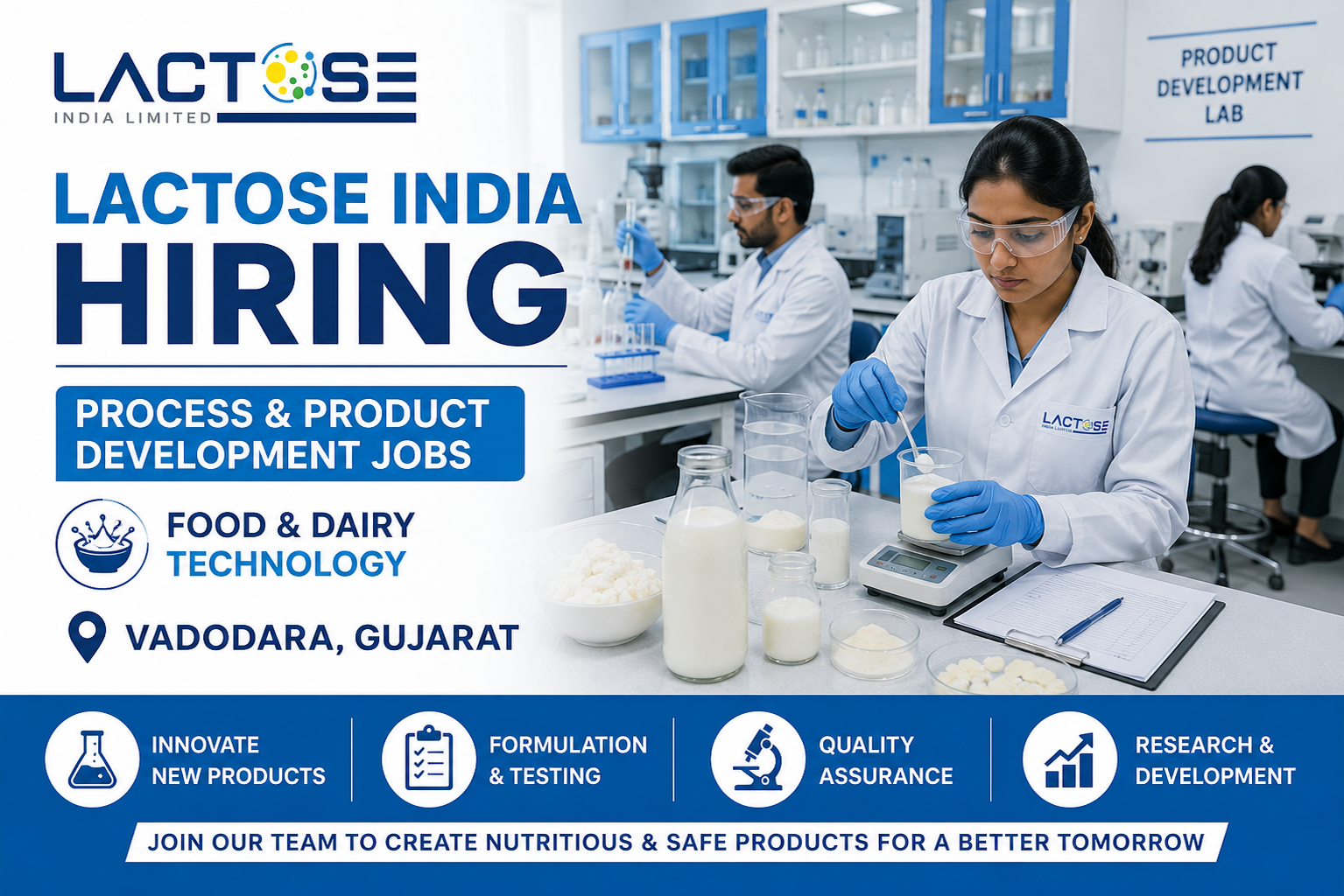 Lactose India Limited Jobs 2026