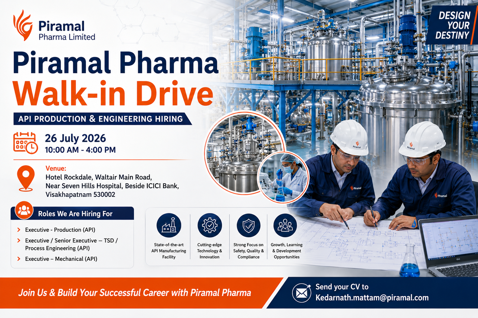 Piramal Pharma Walk-in Interview 2026
