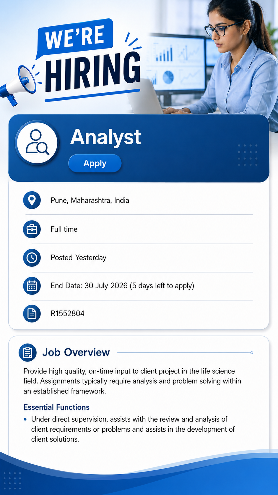 IQVIA Jobs 2026: Analyst Role Open in Pune