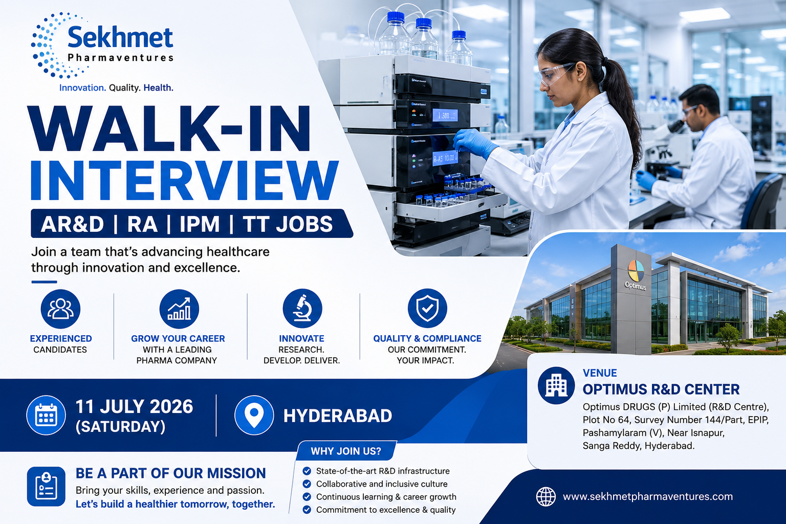 Sekhmet Pharmaventures Walk In Interview