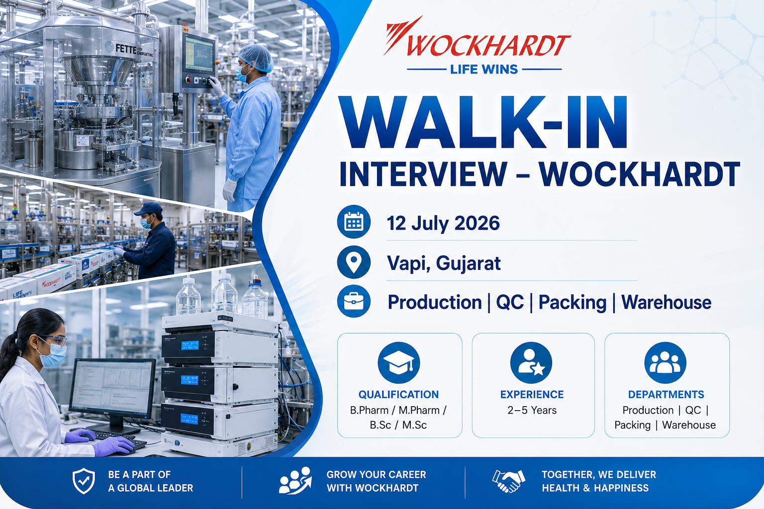 Wockhardt Walk-In Interview 2026