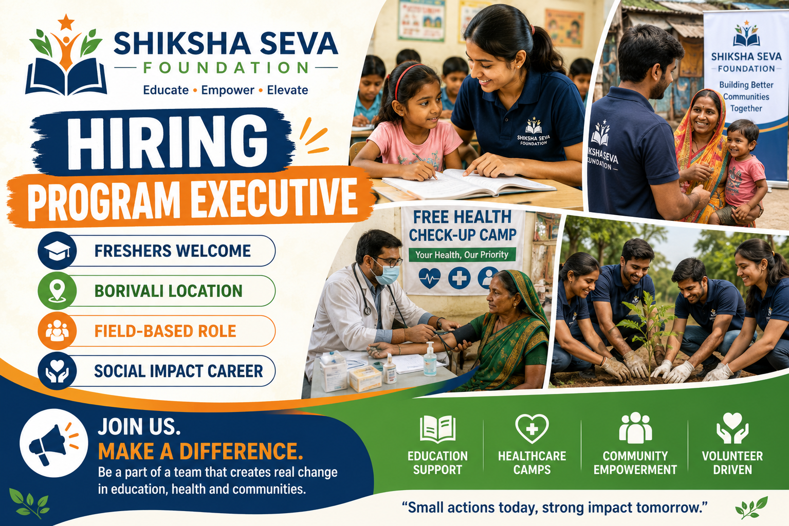 Shiksha Seva Foundation Hiring 2026