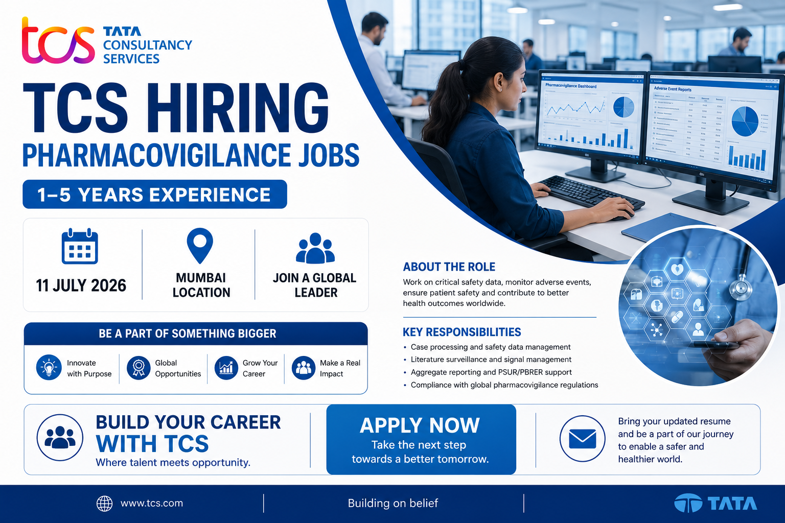TCS Pharmacovigilance Hiring 2026