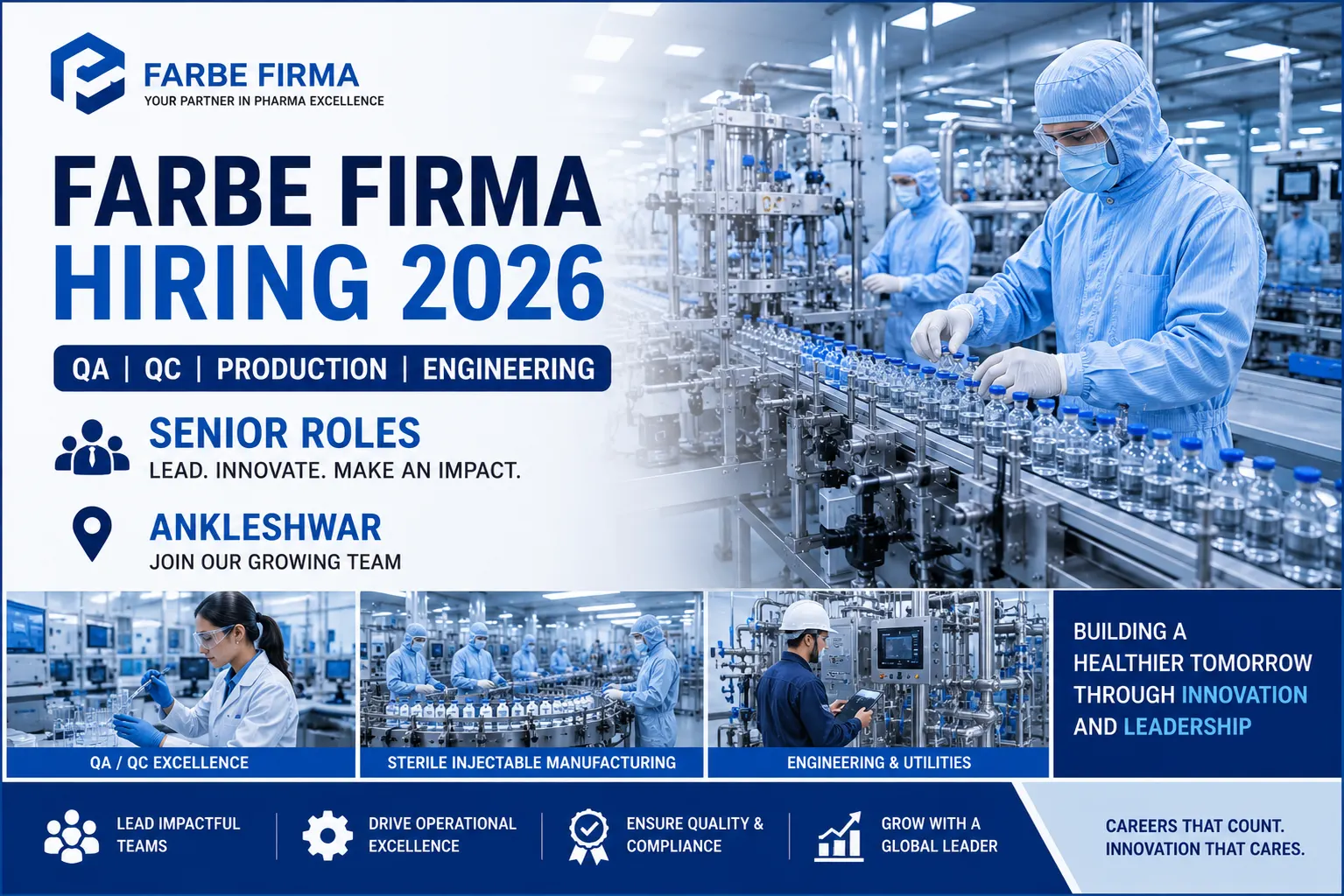 Farbe Firma Pharma Jobs 2026: QA, QC, Production & Engineering Roles in Ankleshwar