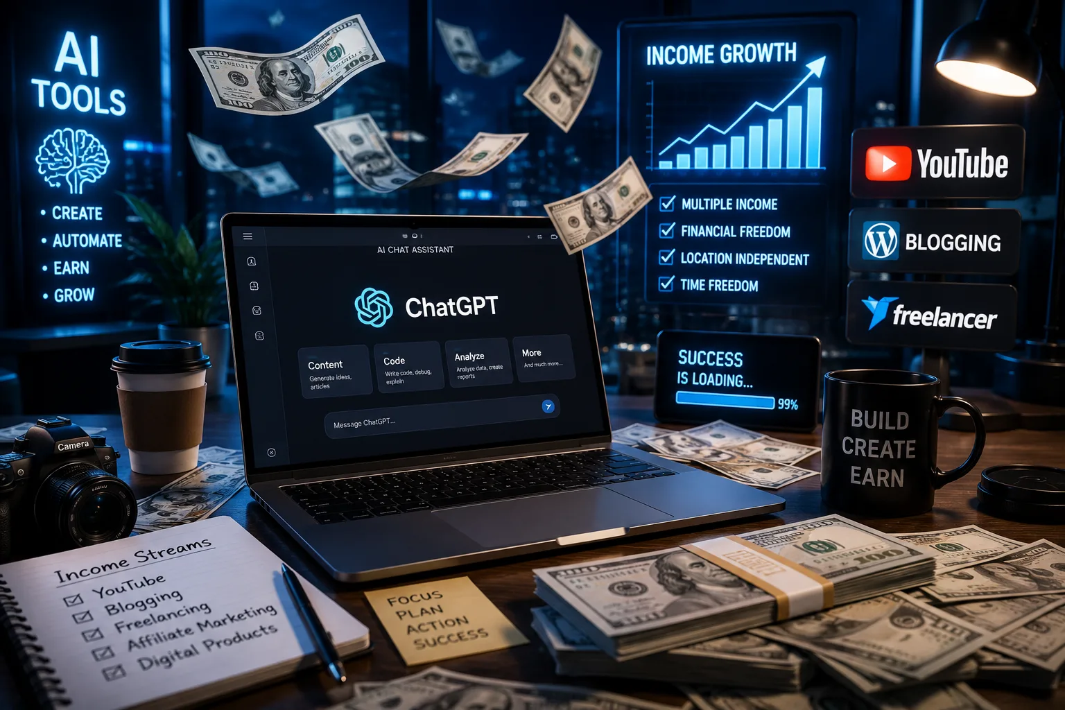 Top 10 AI Side Hustles That Can Make You Money in 2026
