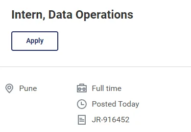 Evolent Health Intern Data Operations Pune