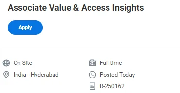 Amgen Hiring Associate Value & Access Insights 2026 | Data Science Jobs Hyderabad