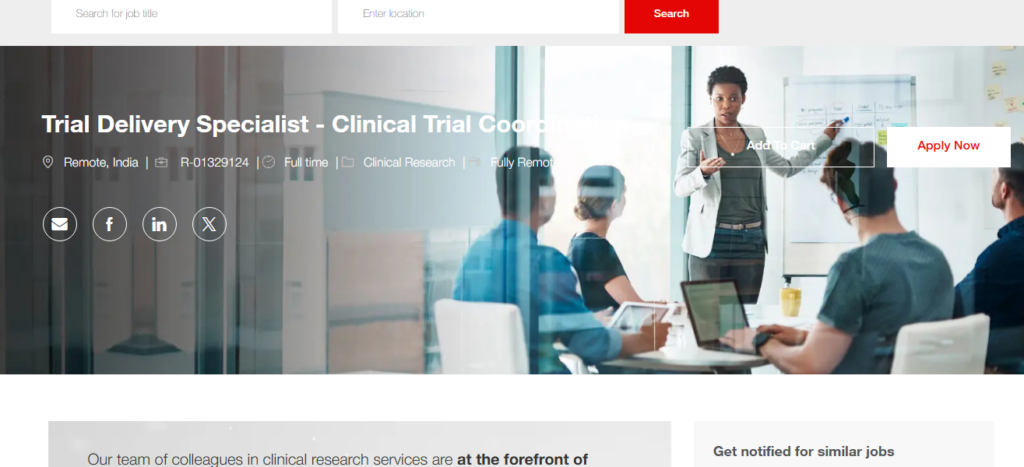 Thermo Fisher Scientific Hiring Trial Delivery Specialist (Remote India)