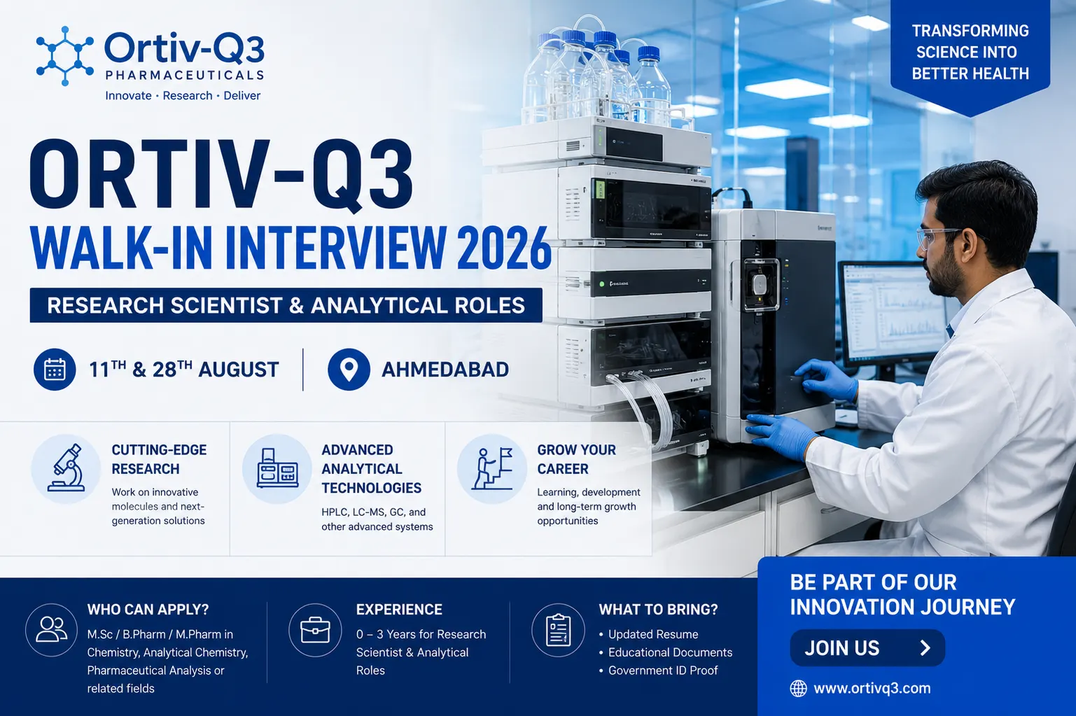 Ortiv-Q3 Walk-in Interview 2026