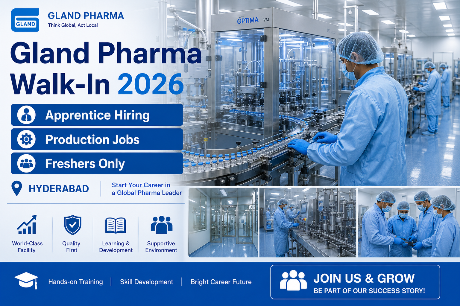 Gland Pharma Apprentice Walk-In 2026
