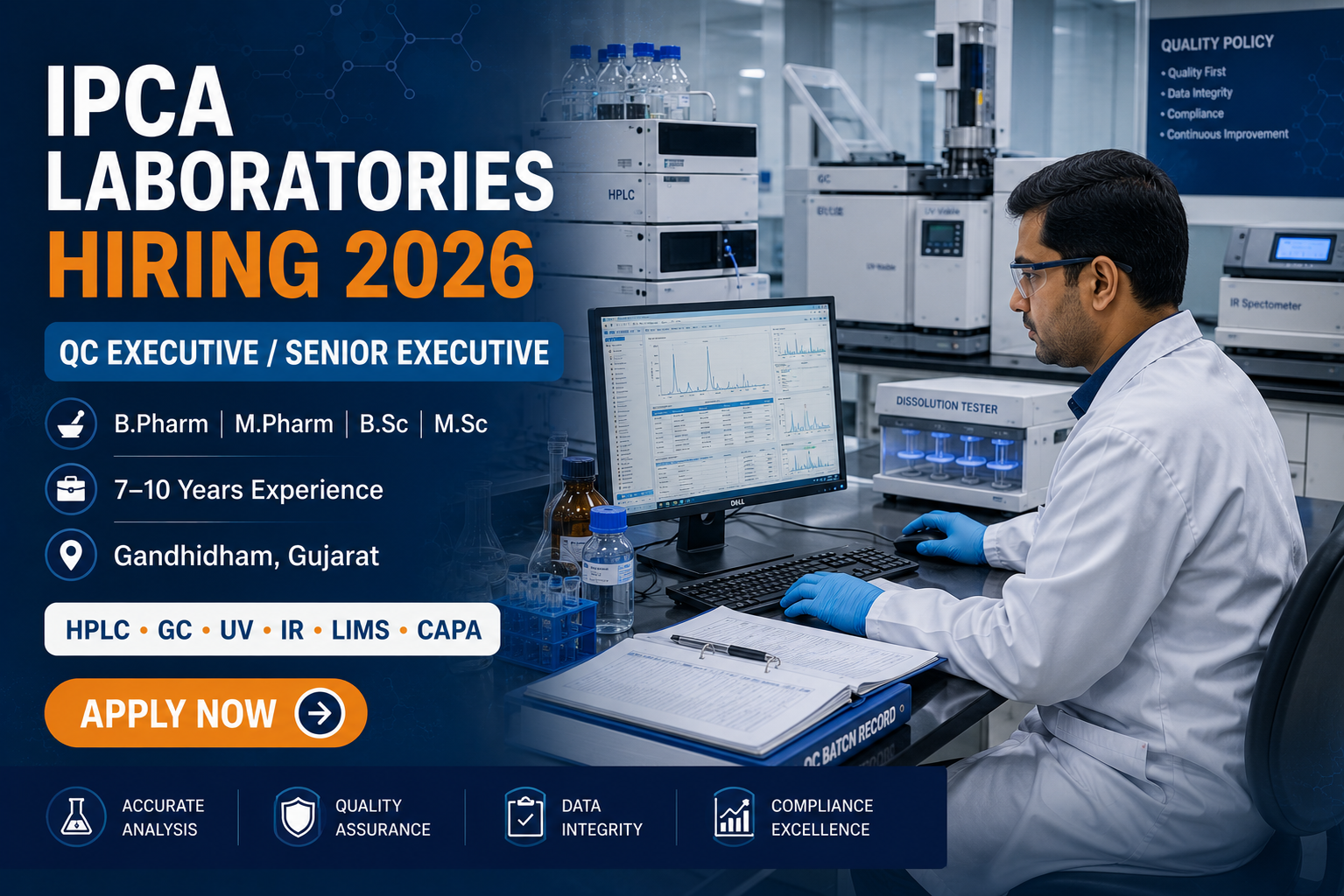 Ipca Laboratories QC Jobs 2026