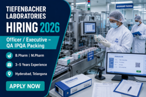 Tiefenbacher Laboratories Hiring 2026