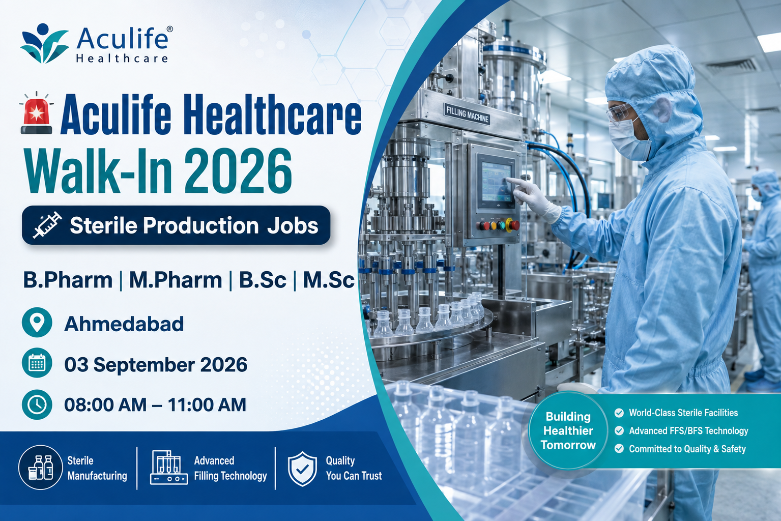 Aculife Healthcare Walk-In Interview 2026