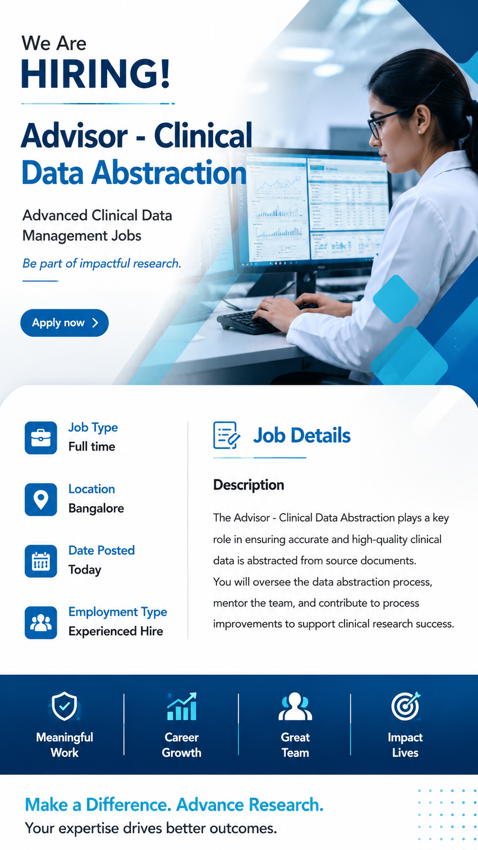 MRO Hiring 2026: Advisor Clinical Data Abstraction Jobs in Pune (Healthcare Data Role)