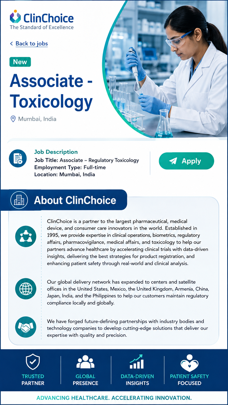 Associate Regulatory Toxicology Jobs in Mumbai 2026