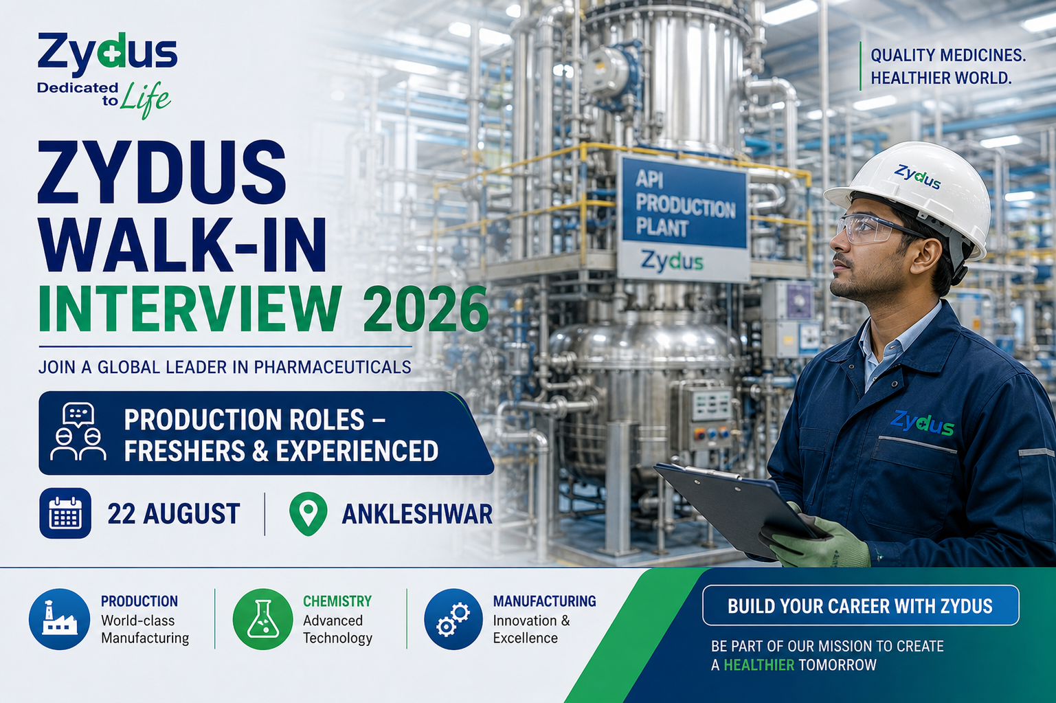 Zydus Walk-in Interview 2026
