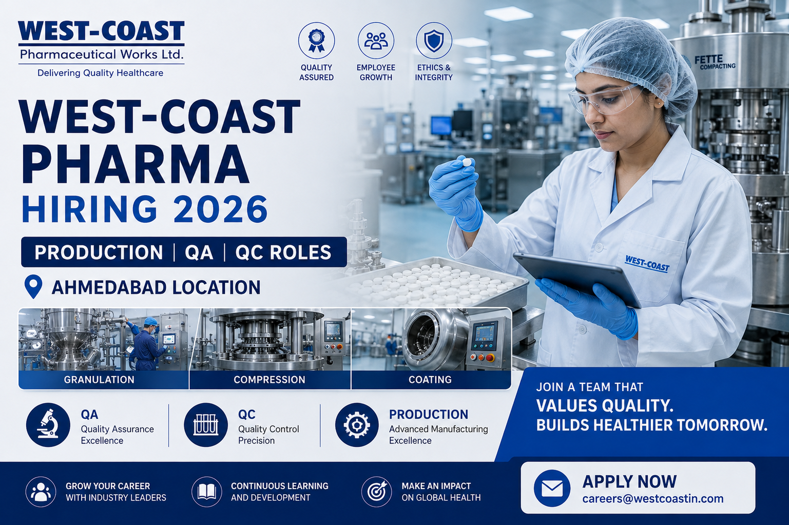 West-Coast Pharma Hiring 2026