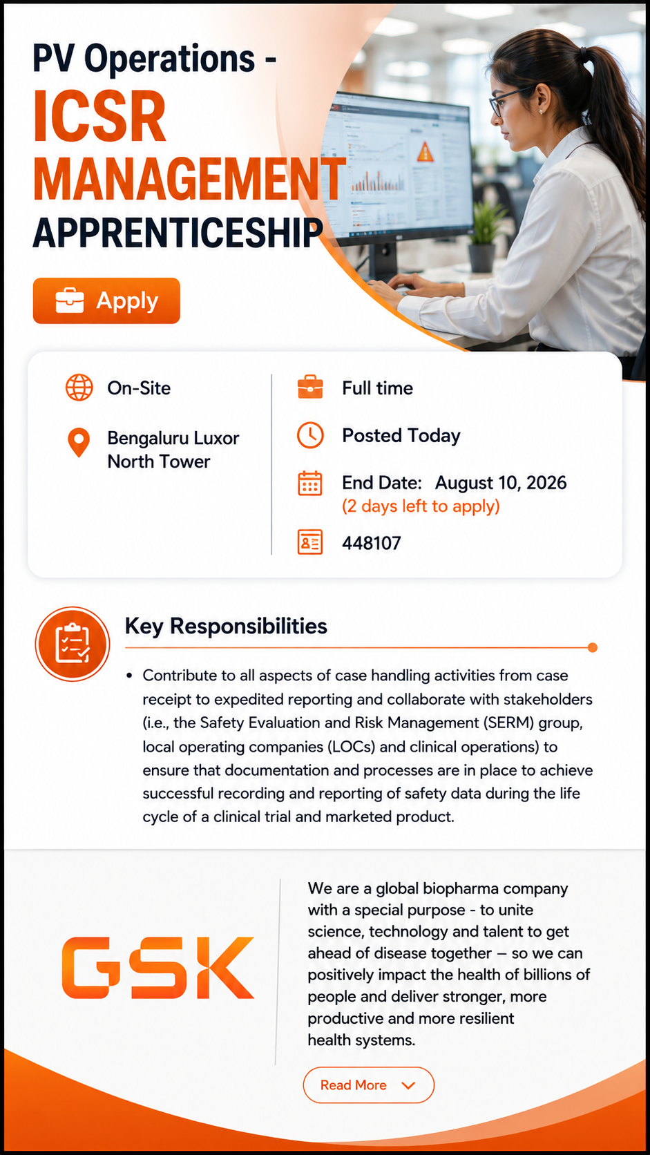 GSK Apprenticeship 2026