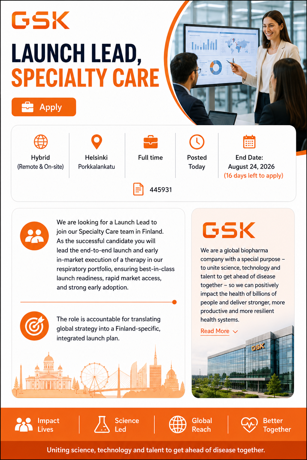 GSK Hiring Launch Lead 2026