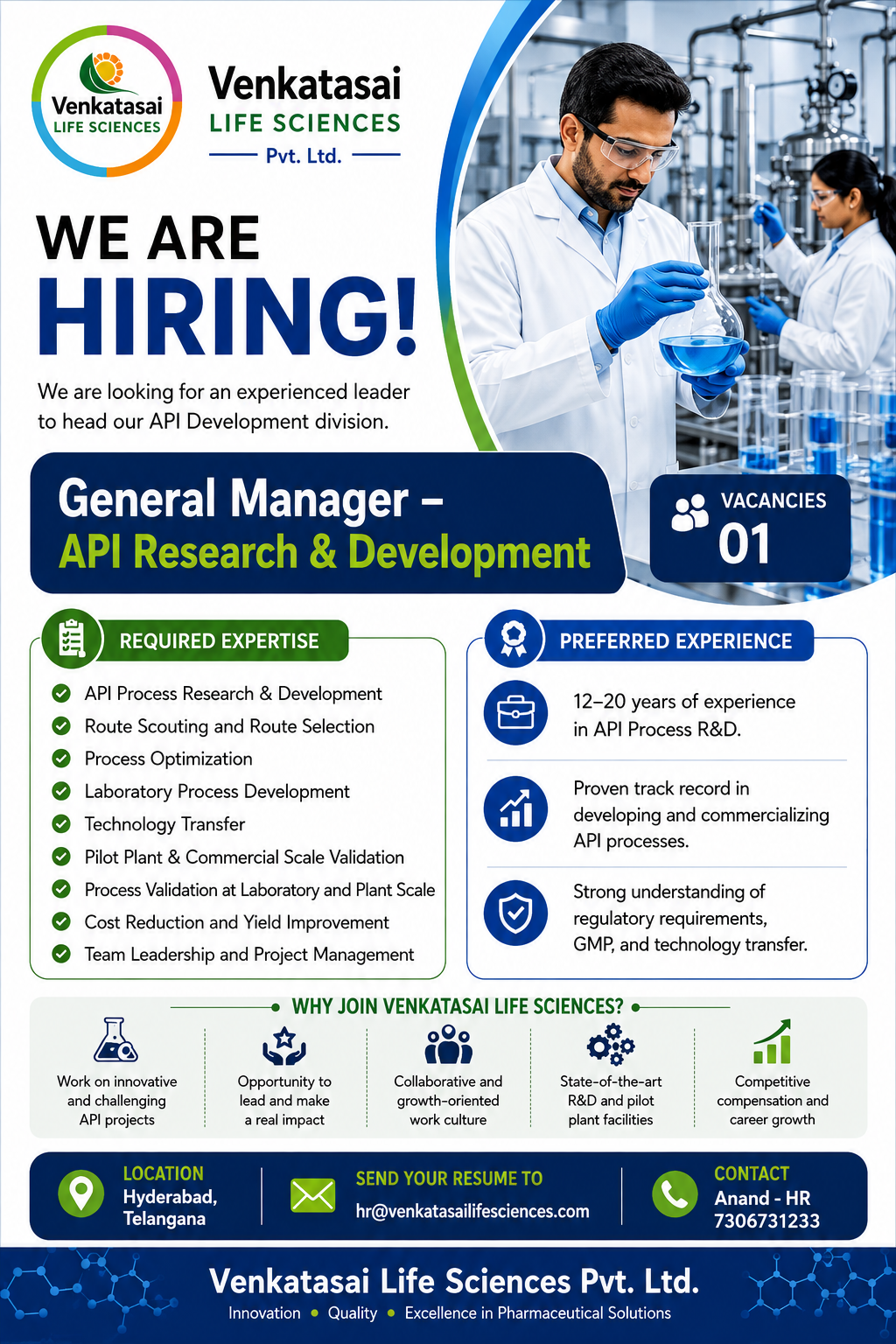 Venkatasai Life Sciences Hiring 2026