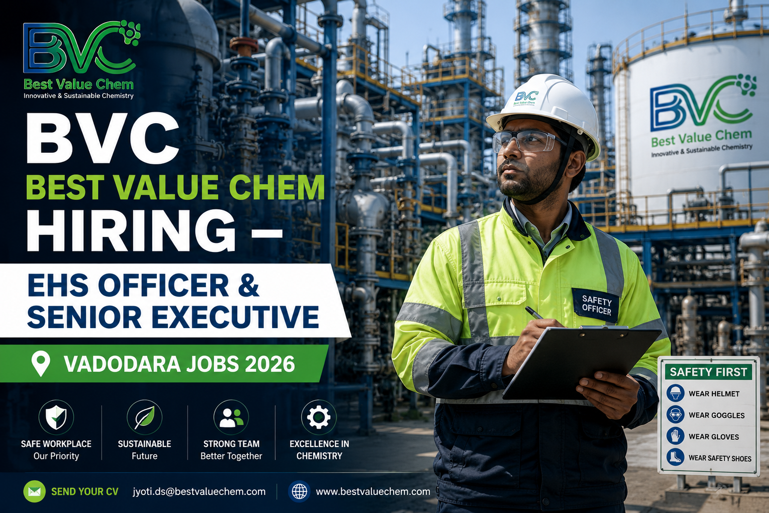 BVC Best Value Chem Hiring EHS Officer