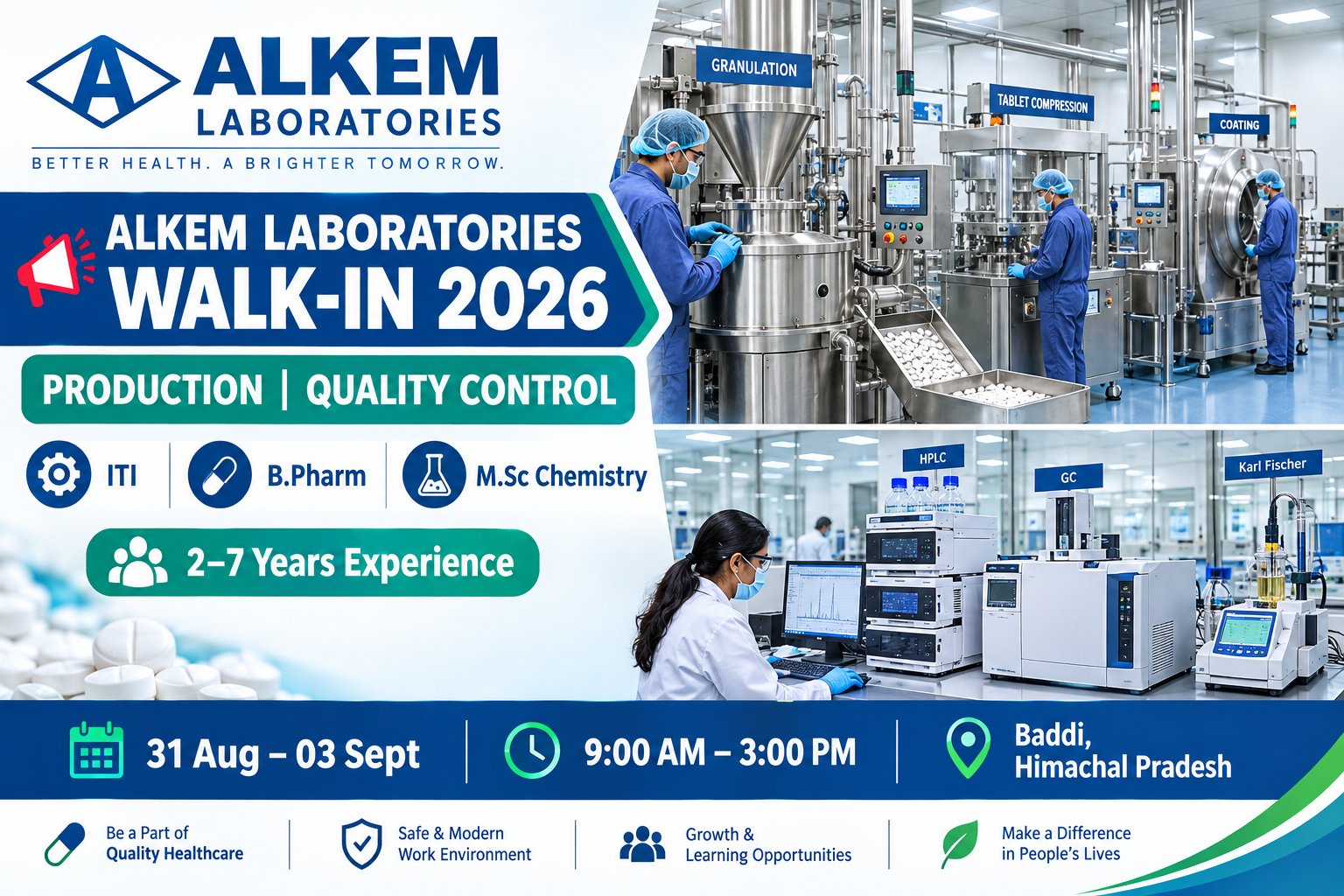 Alkem Laboratories Walk-In Interview 2026