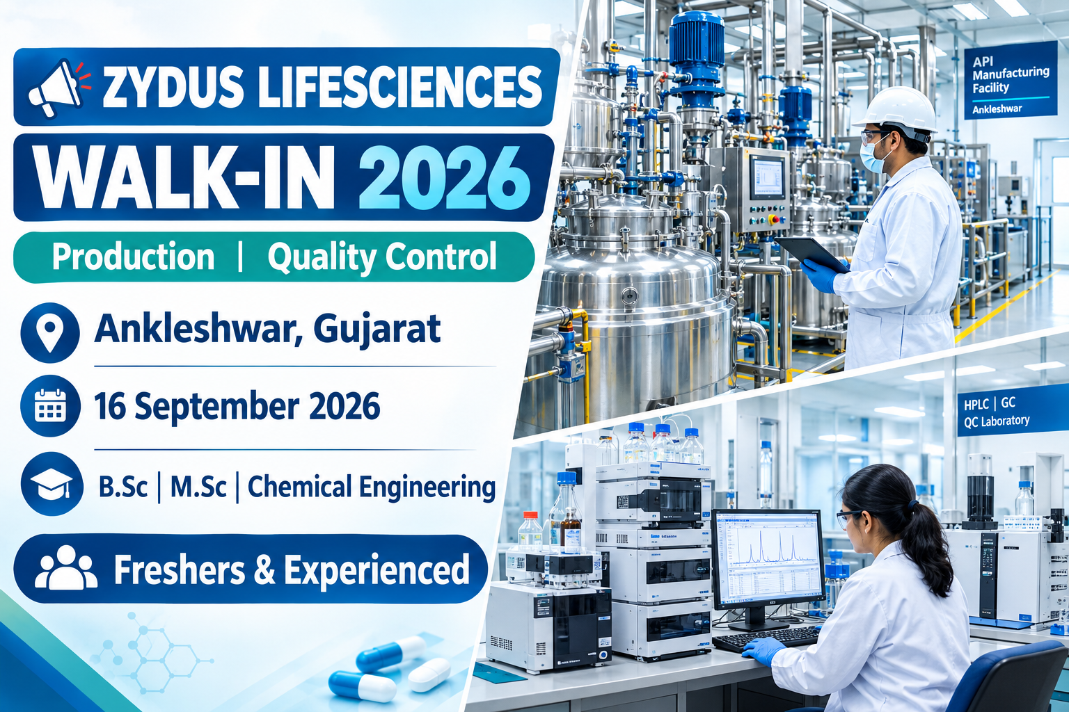 Zydus Lifesciences Walk-In Interview 2026